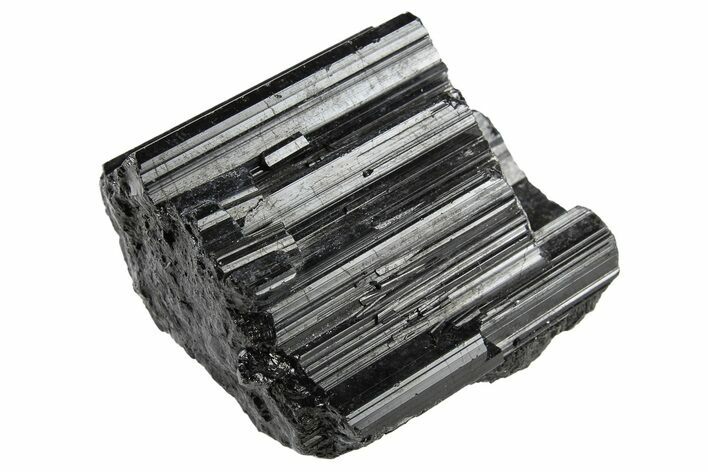 Black Tourmaline (Schorl) Crystal Cluster - Madagascar #295034